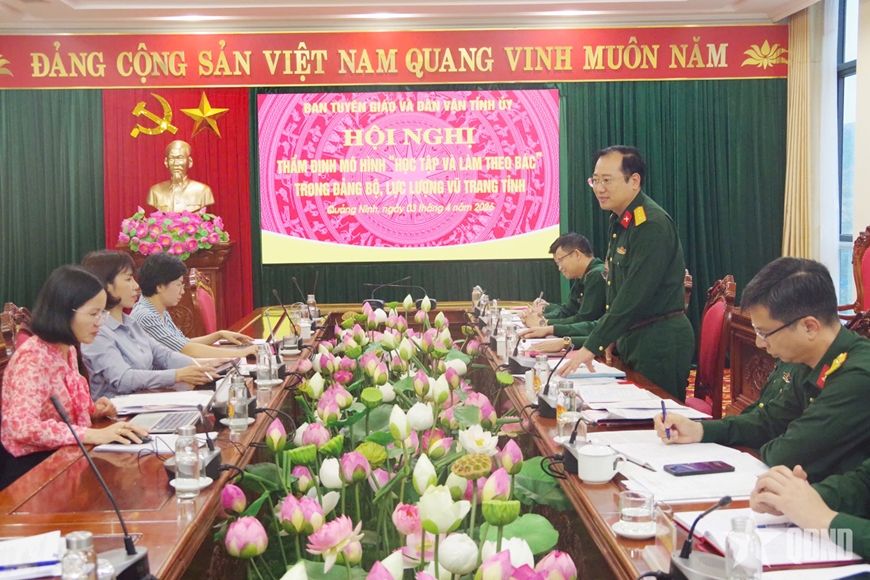 Đưa việc học và làm theo Bác đi vào chiều sâu trong LLVT tỉnh Quảng Ninh