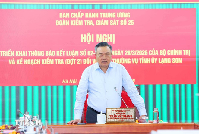 Thông báo Kết luận kiểm tra, giám sát với Ban Thường vụ Tỉnh uỷ Lạng Sơn