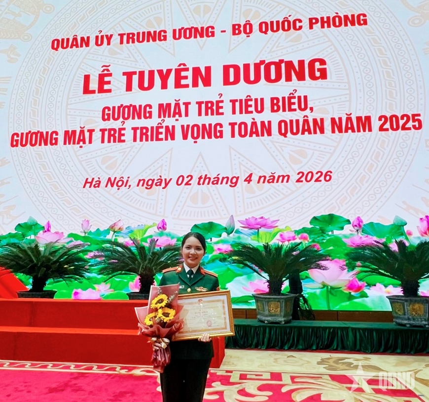 Thượng sĩ Lê Vũ Lam Điền - Gương mặt trẻ triển vọng toàn quân năm 2025