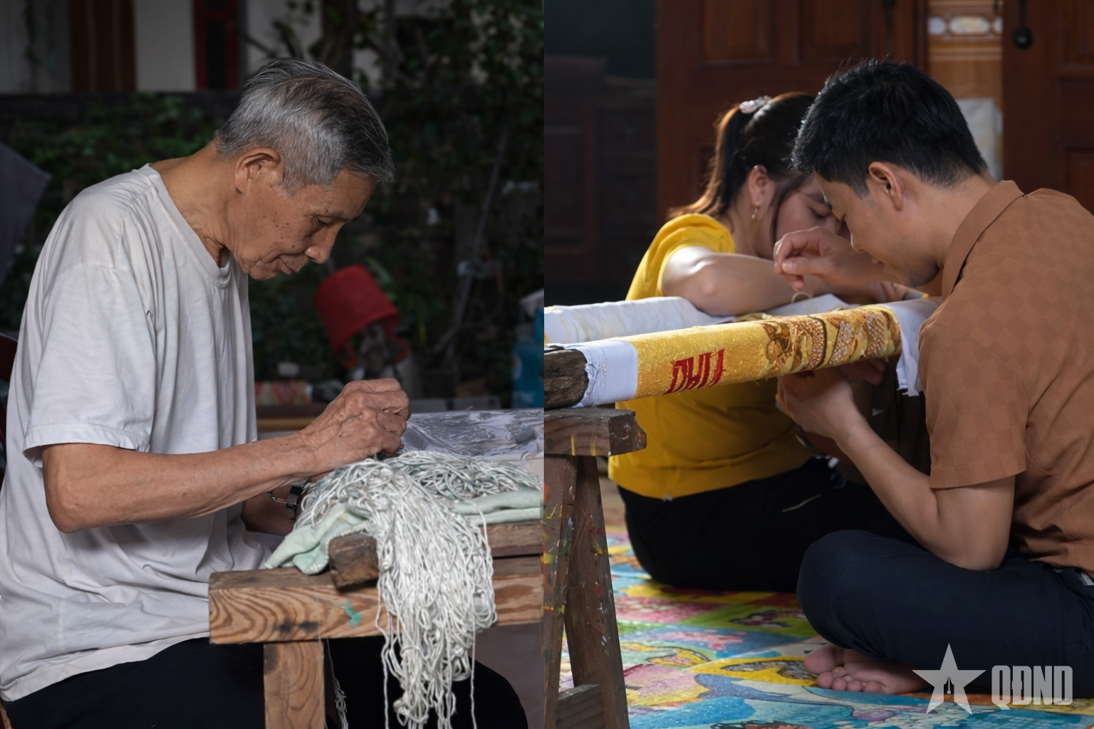 Truyền thần qua từng đường kim mũi chỉ