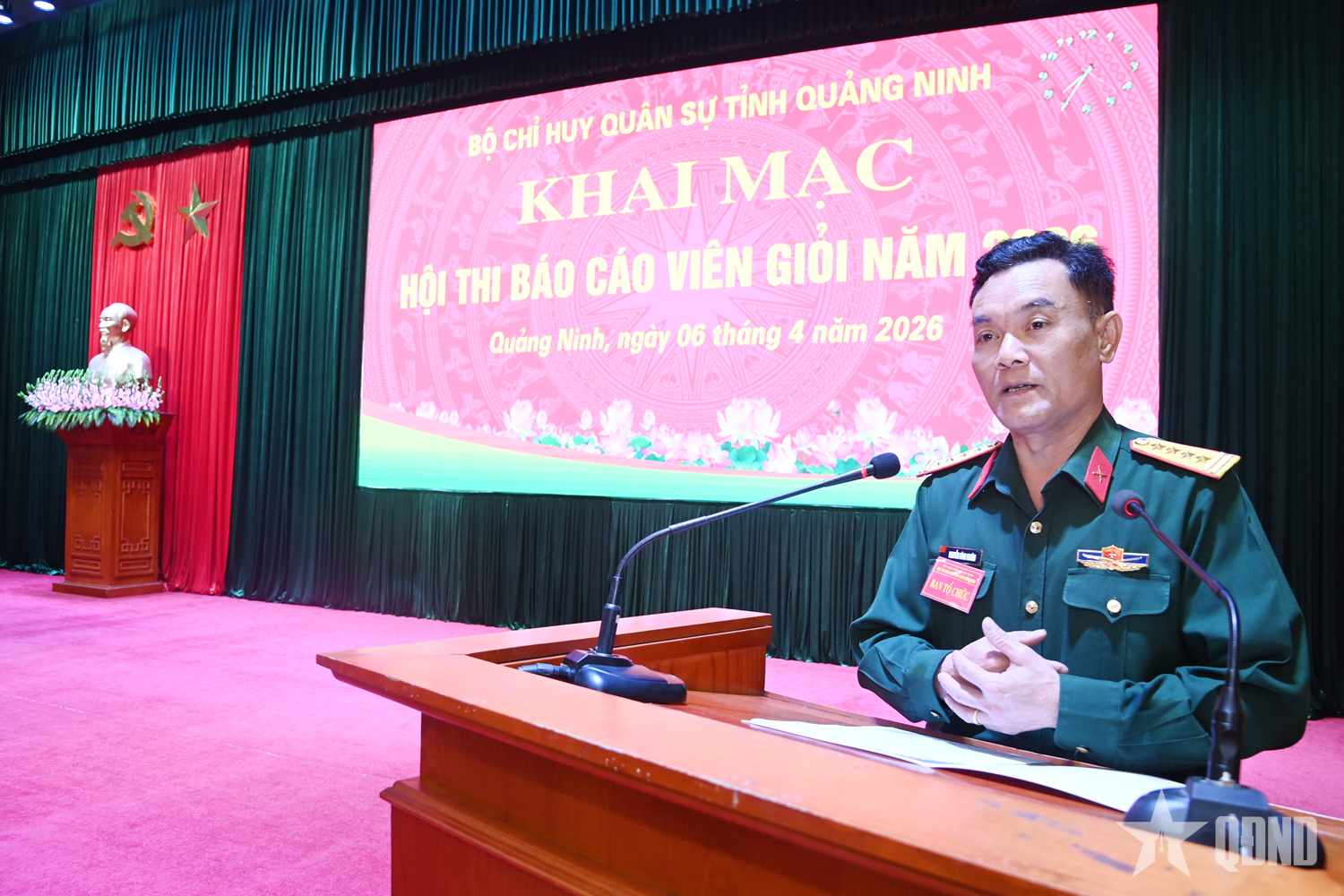 Khai mạc Hội thi Báo cáo viên giỏi trong LLVT tỉnh Quảng Ninh năm 2026

