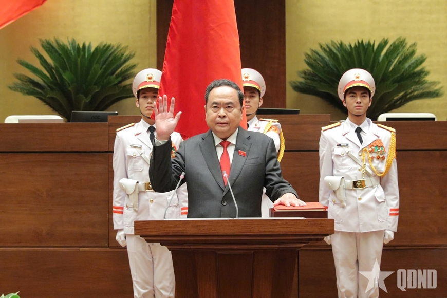 %u0110%u1ED3ng chí Tr%u1EA7n Thanh M%u1EABn %u0111%u01B0%u1EE3c Qu%u1ED1c h%u1ED9i b%u1EA7u gi%u1EEF ch%u1EE9c Ch%u1EE7 t%u1ECBch Qu%u1ED1c h%u1ED9i khóa XVI