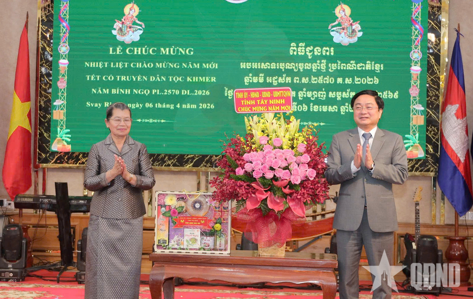 Lãnh đạo tỉnh Tây Ninh chúc Tết Chol Chnam Thmay tại Campuchia

