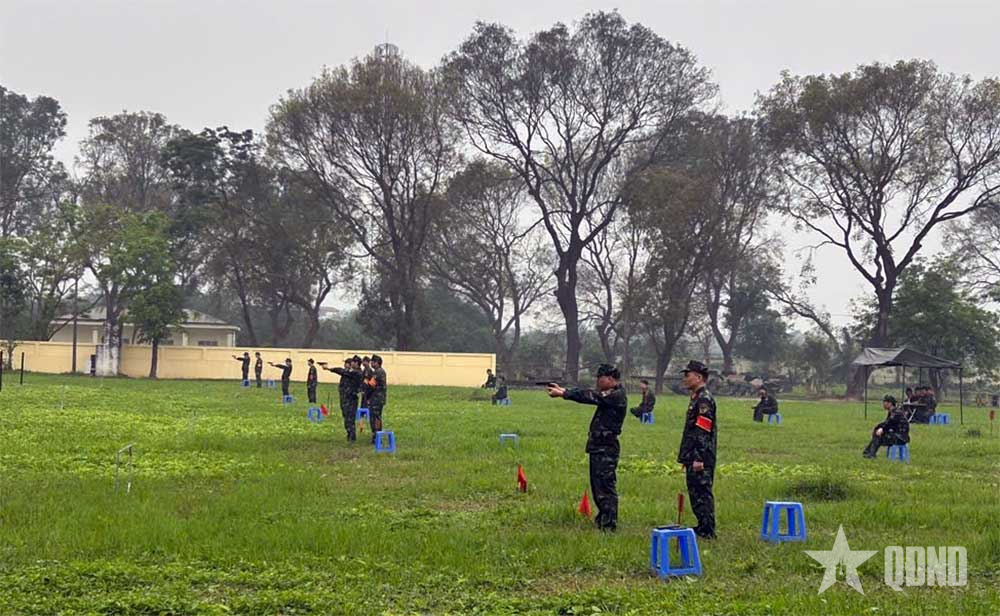 Học viện Chính trị: Bắn thực nghiệm súng K54 cho cán bộ, sĩ quan