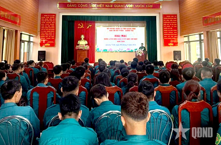 Quảng Ninh: Huấn luyện chiến sĩ dân quân tự vệ năm thứ nhất có trình độ kỹ thuật, chiến thuật
