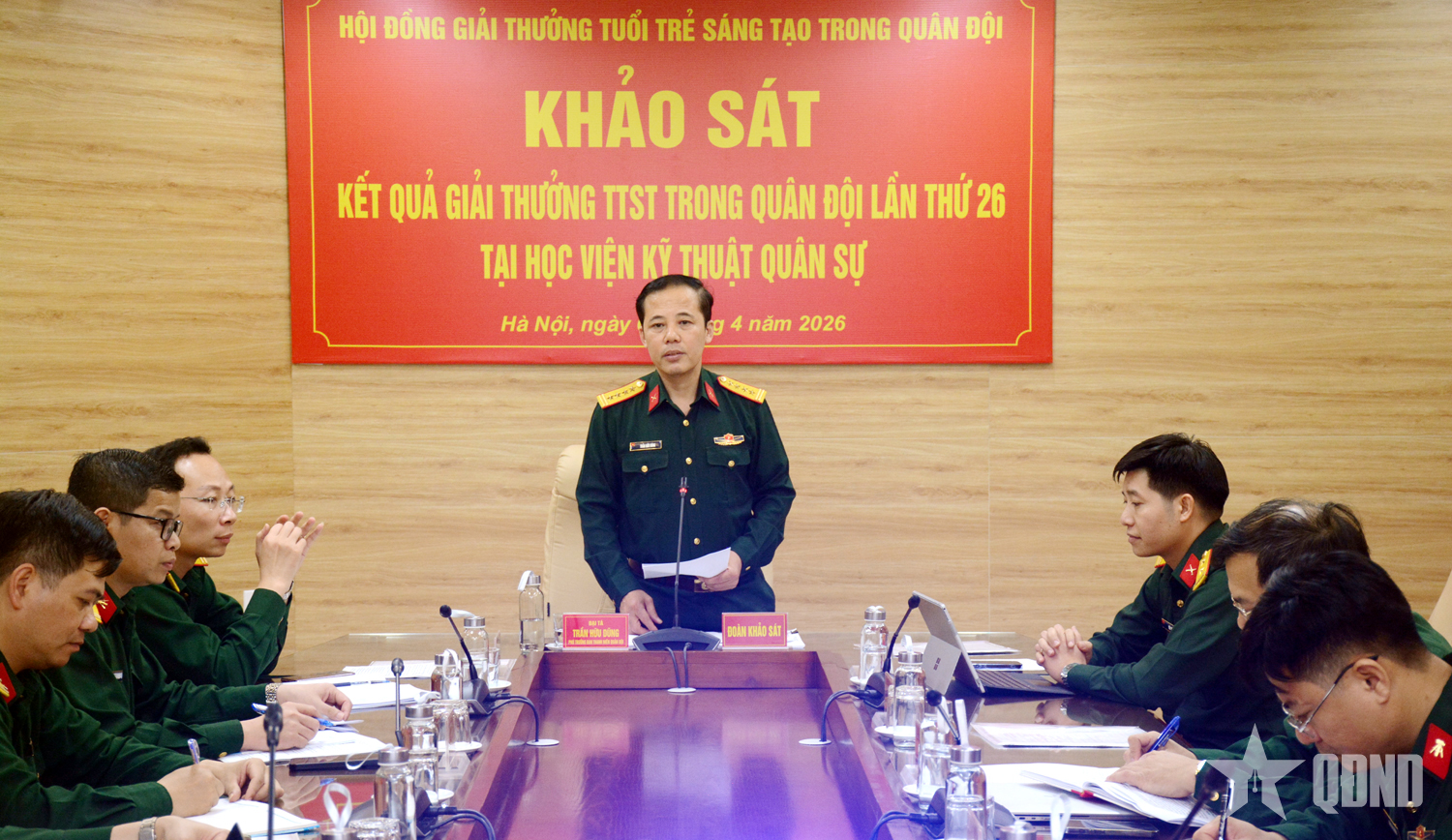 Học viện Kỹ thuật Quân sự có 72 công trình tham gia Giải thưởng Tuổi trẻ sáng tạo trong Quân đội lần thứ 26