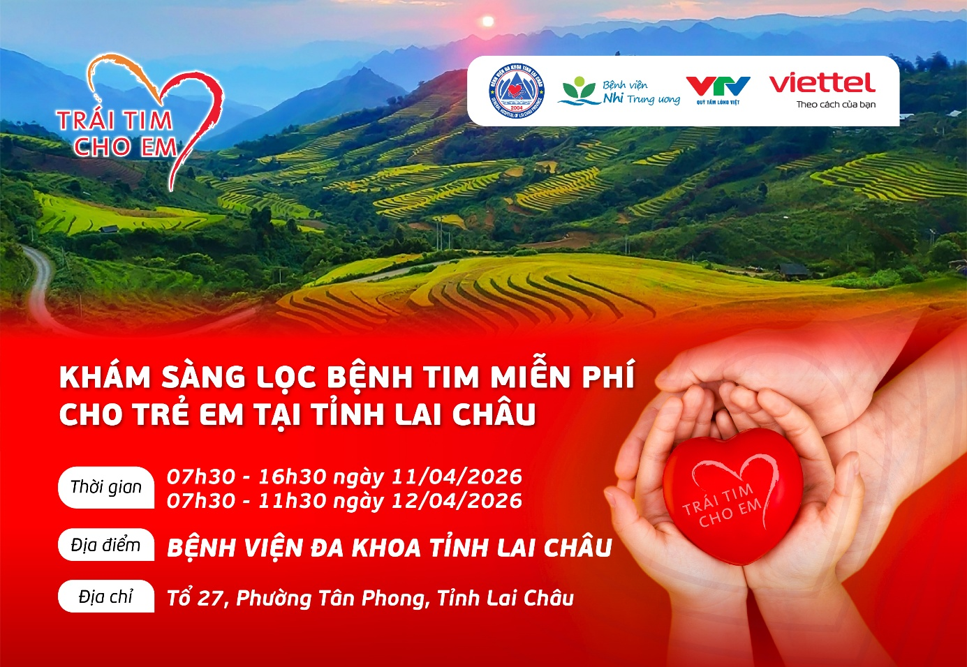 “Trái tim cho em” – Mang nhịp đập yêu thương đến với trẻ em Lai Châu