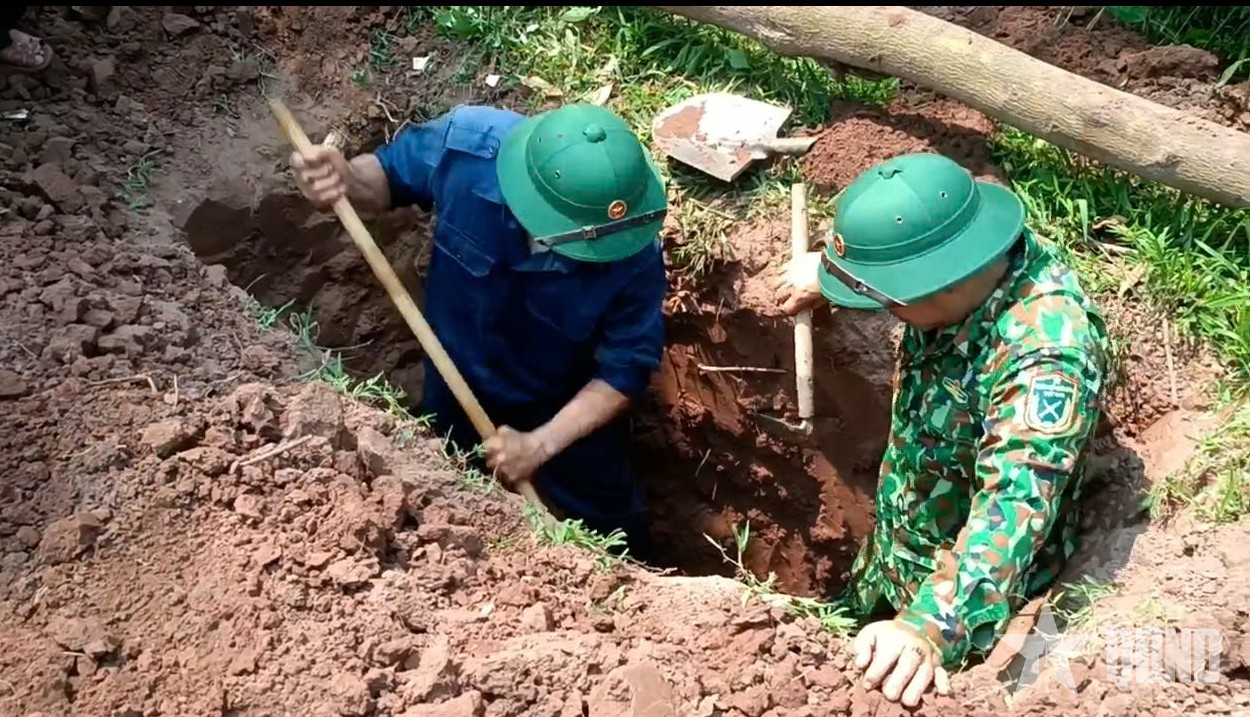 Quảng Trị: Phát hiện, quy tập được 2 hài cốt liệt sĩ tại xã Dân Hóa