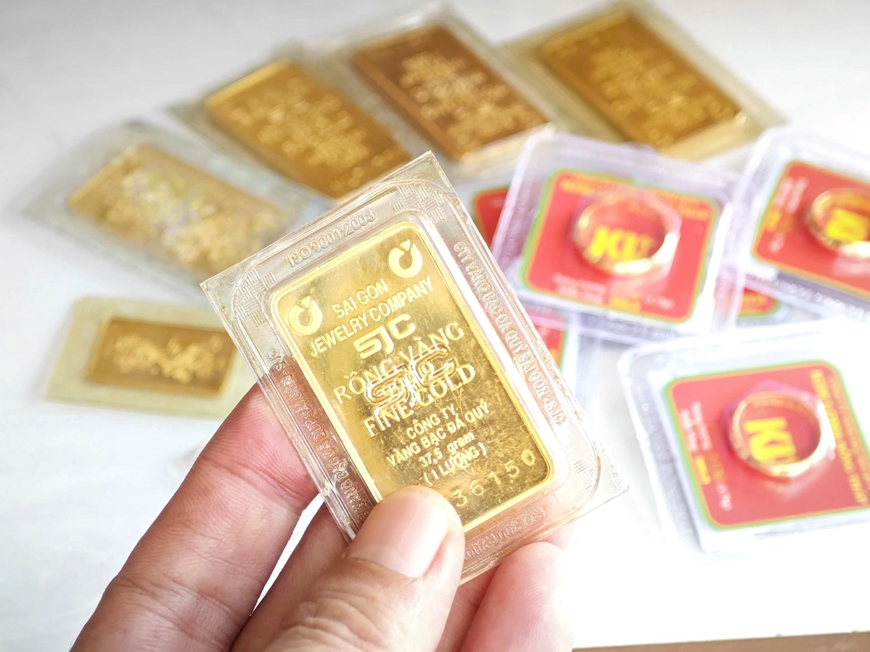 Giá vàng hôm nay (9-4): Vàng miếng, vàng nhẫn tăng 2 triệu đồng mỗi lượng