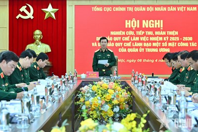 Gallery - 	Thượng tướng Đỗ Xuân Tụng chủ trì Hội nghị về dự thảo Quy chế làm việc