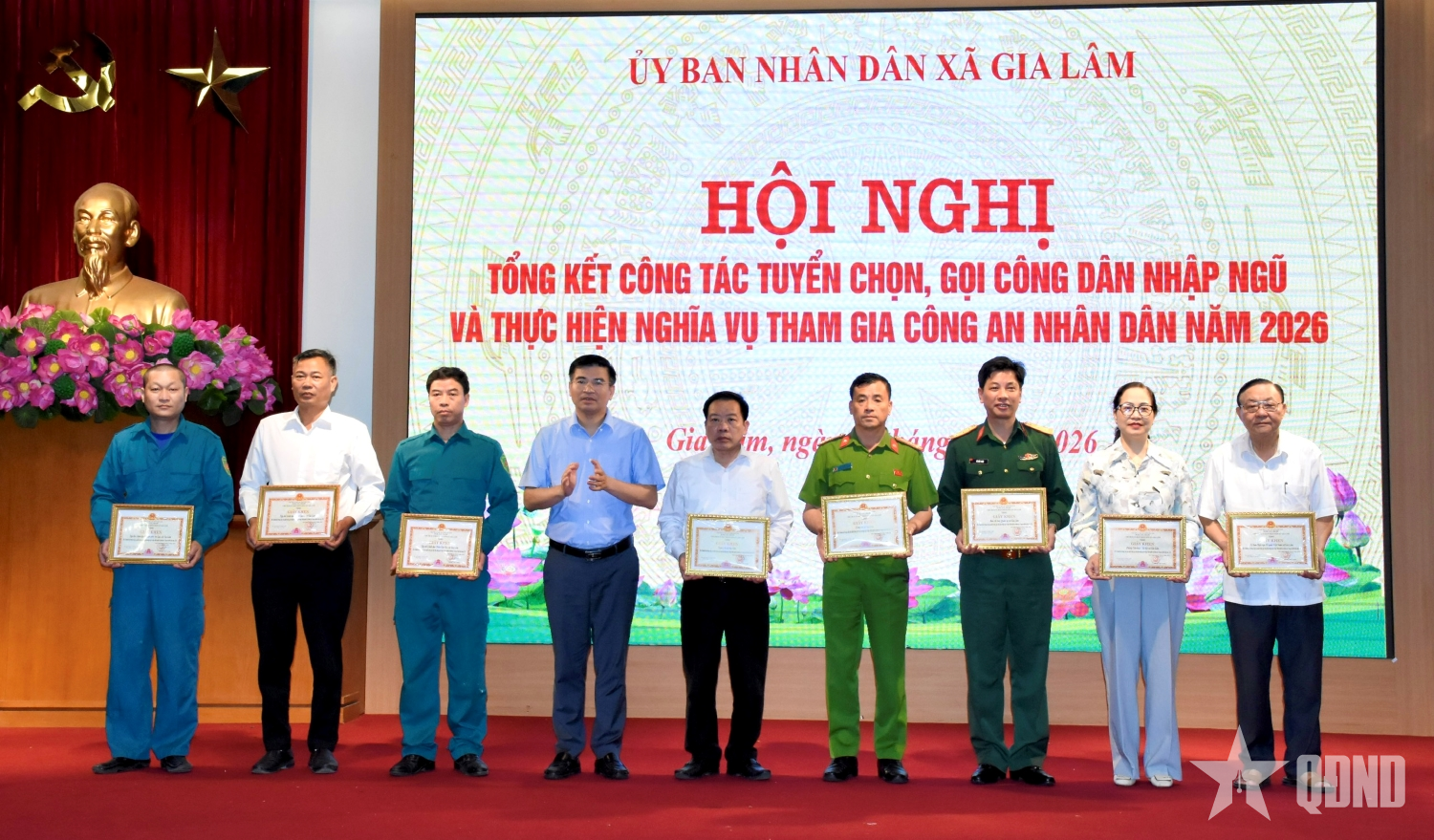 Xã Gia Lâm (TP Hà Nội) thực hiện tốt công tác tuyển chọn, gọi công dân nhập ngũ năm 2026