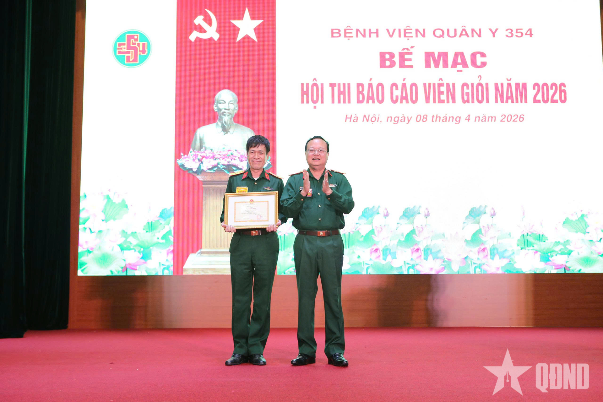 Bệnh viện Quân y 354 nâng cao chất lượng đội ngũ báo cáo viên thông qua hội thi