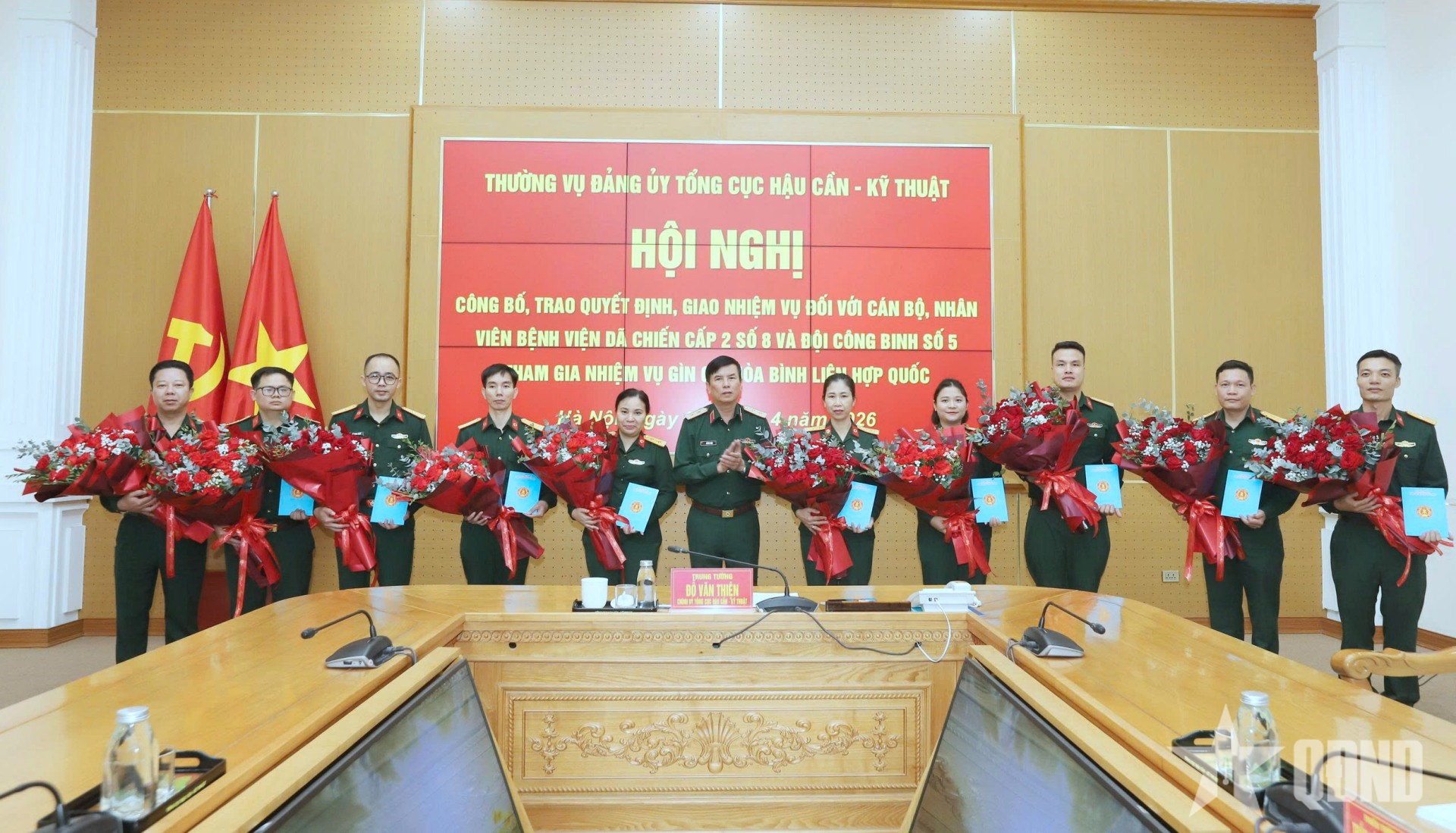 Tổng cục Hậu cần - Kỹ thuật giao nhiệm vụ cho lực lượng tham gia gìn giữ hòa bình Liên hợp quốc