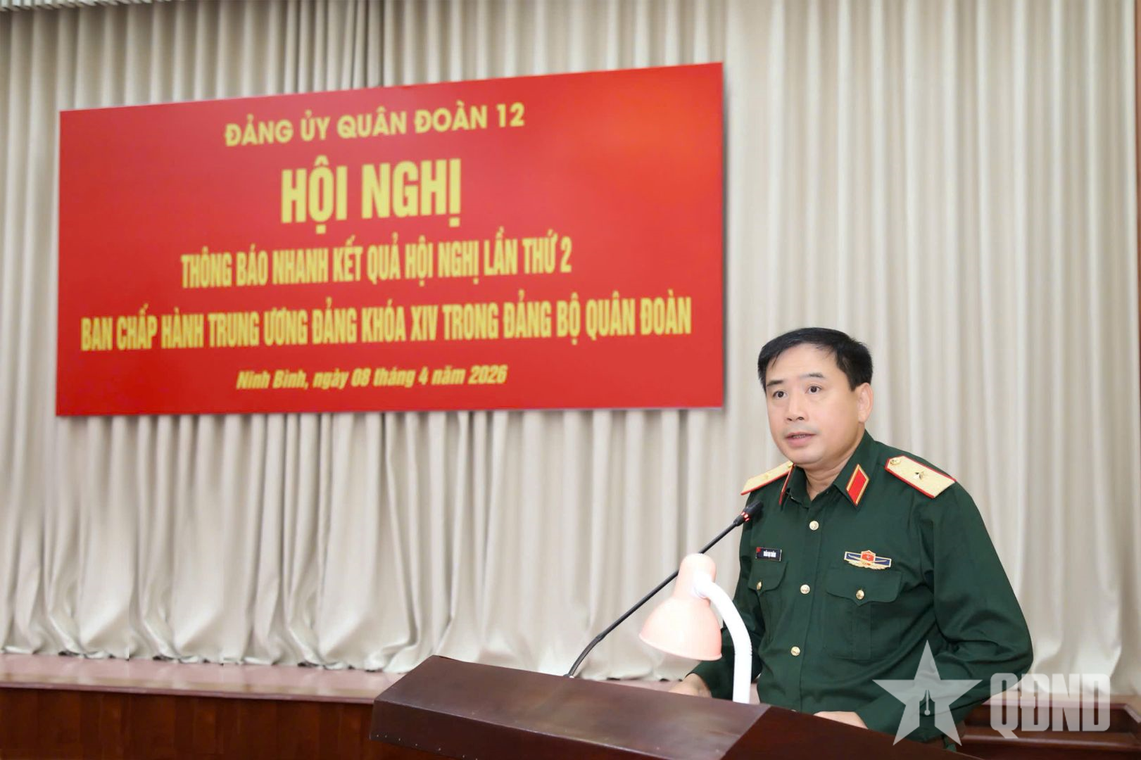 Đảng ủy Quân đoàn 12 thông báo nhanh kết quả Hội nghị lần thứ hai Ban chấp hành Trung ương Đảng khóa XIV