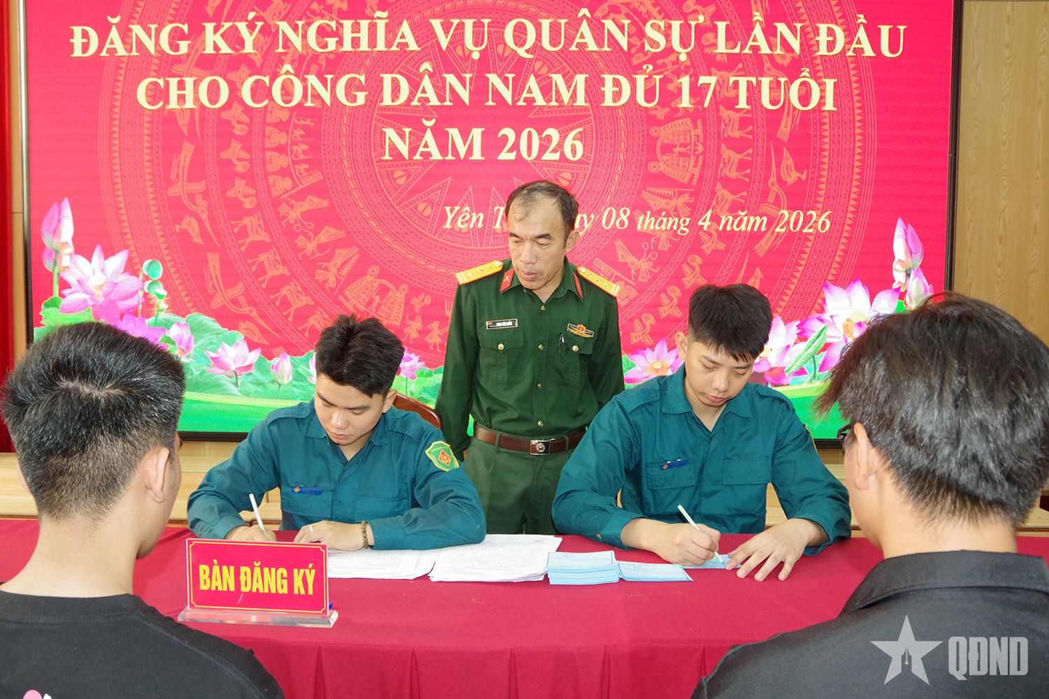 Phường Yên Tử (tỉnh Quảng Ninh): Hoàn thành đăng ký nghĩa vụ quân sự năm 2026

