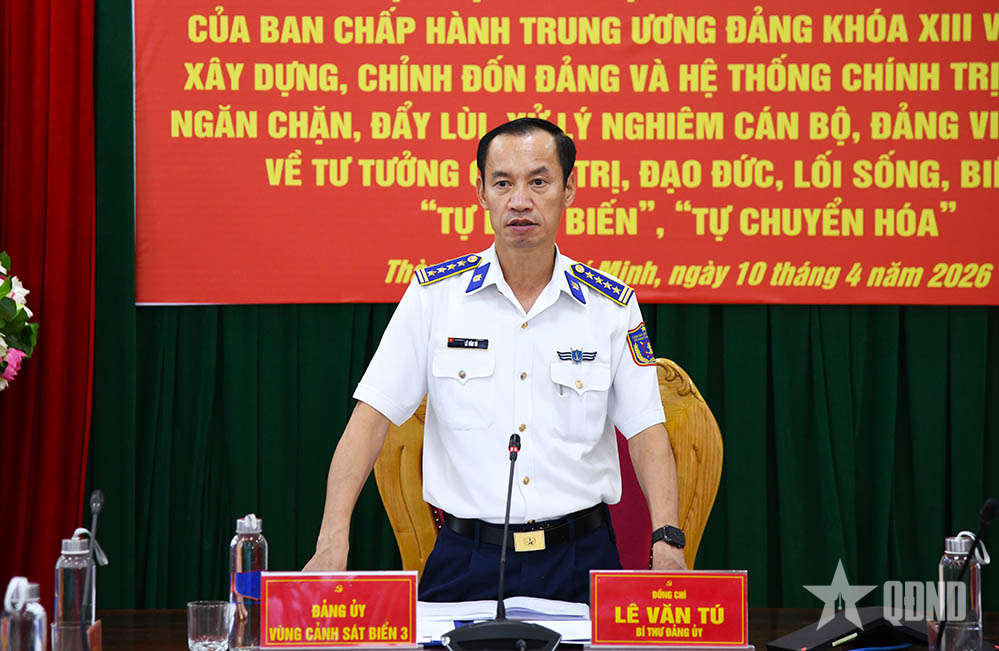 Vùng Cảnh sát biển 3 tập trung xây dựng tổ chức Đảng vững mạnh