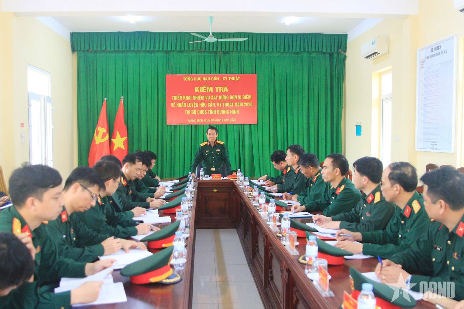 Tổng cục Hậu cần - Kỹ thuật kiểm tra triển khai nhiệm vụ xây dựng đơn vị điểm tại Bộ CHQS tỉnh Quảng Ninh

