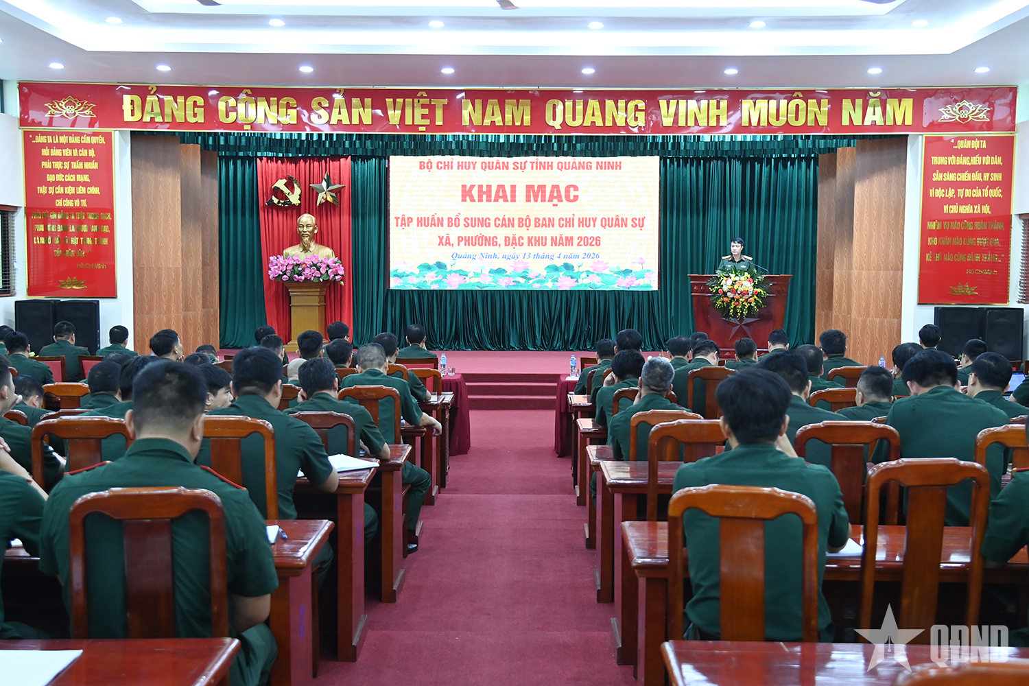 Quảng Ninh khai mạc tập huấn bổ sung cán bộ Ban CHQS cấp xã năm 2026