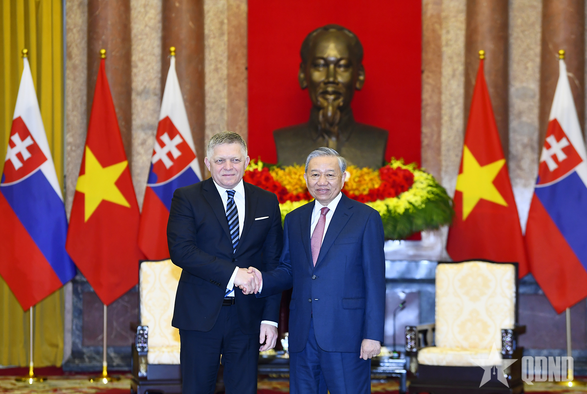 Tổng Bí thư, Chủ tịch nước Tô Lâm tiếp Thủ tướng Slovakia
