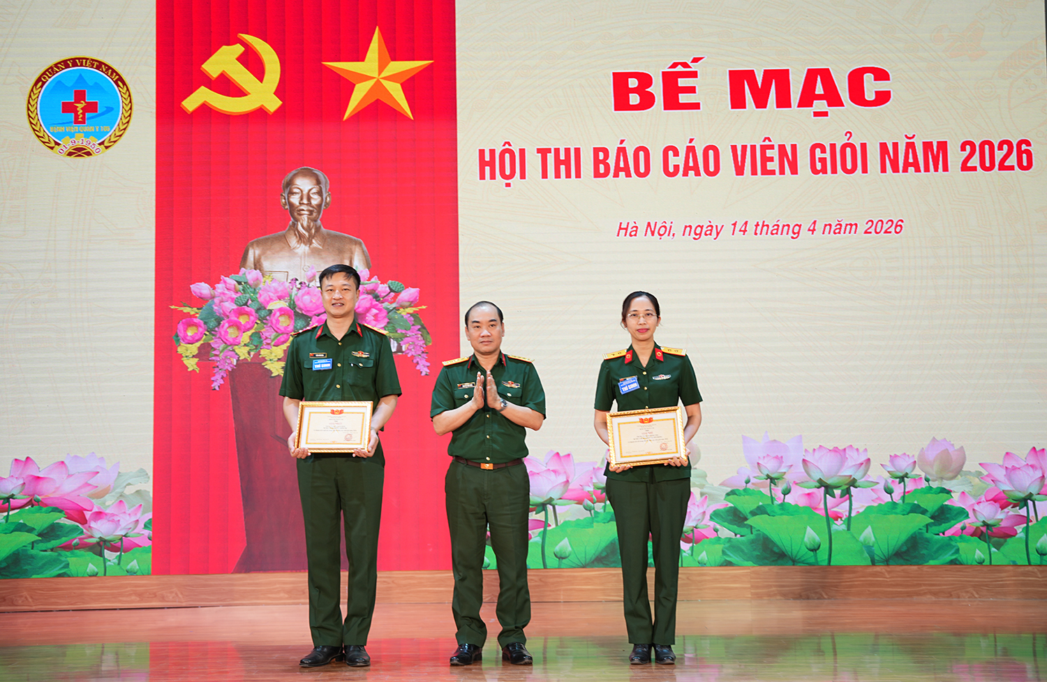 Bệnh viện Quân y 105 (Tổng cục Hậu cần - Kỹ thuật) bế mạc Hội thi báo cáo viên giỏi năm 2026