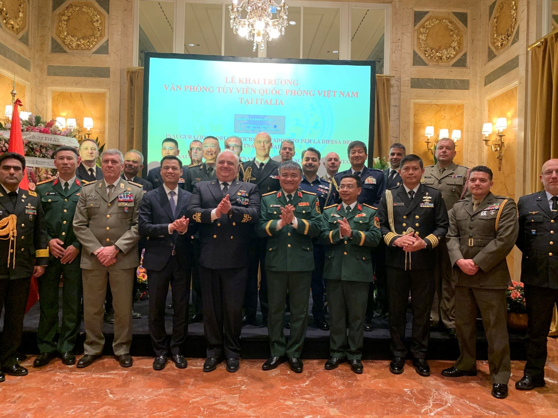 Khai trương Văn phòng Tùy viên Quốc phòng Việt Nam tại Italy