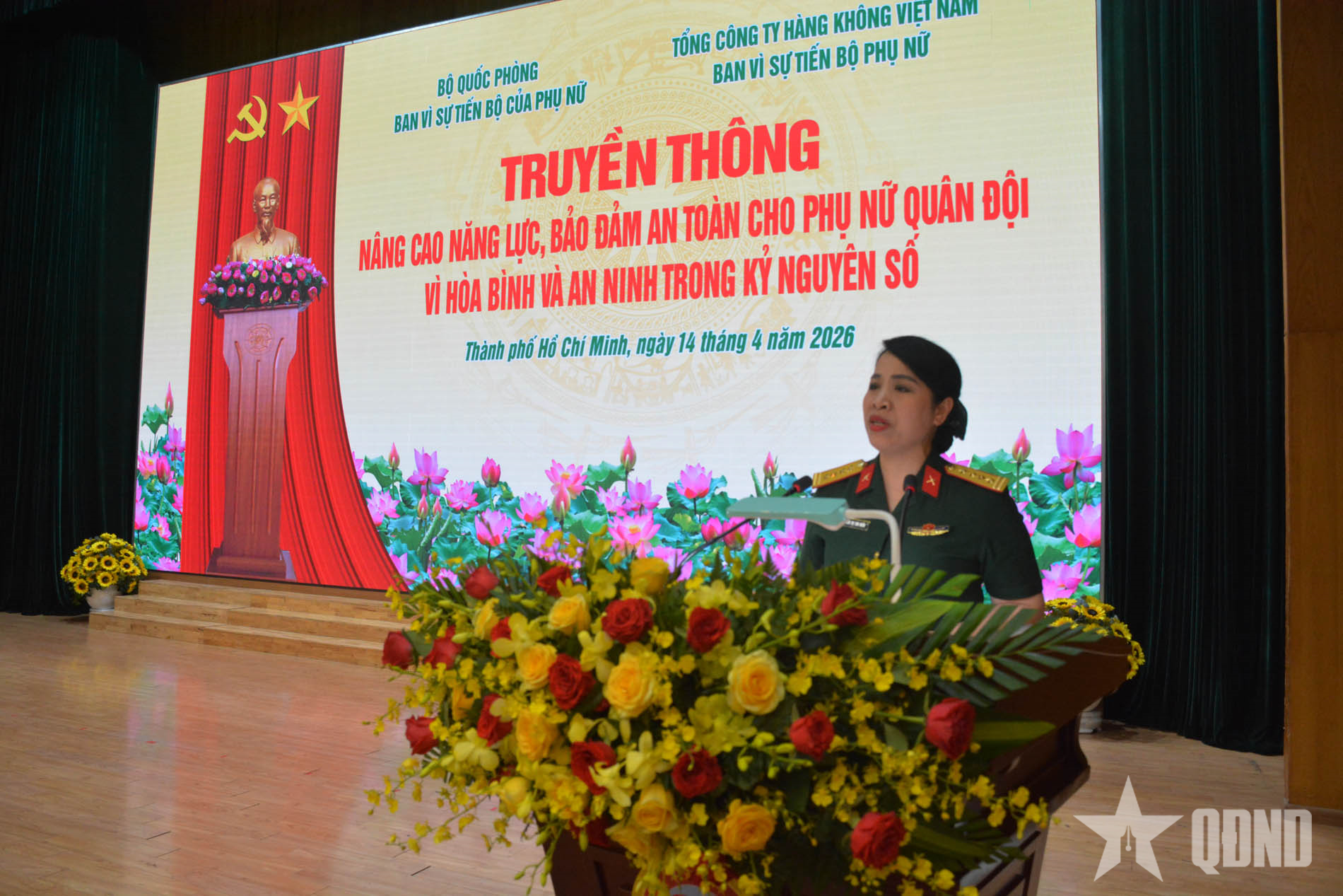 Nâng cao năng lực, bảo đảm an toàn cho phụ nữ Quân đội trong kỷ nguyên số