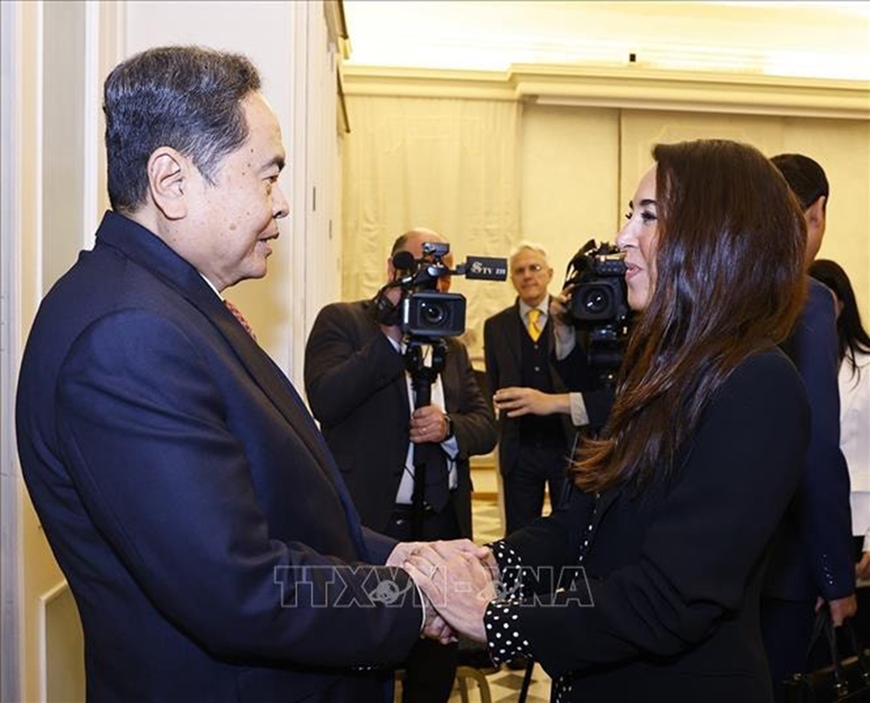 Chủ tịch Quốc hội Trần Thanh Mẫn tiếp Phó chủ tịch Thượng viện Italy