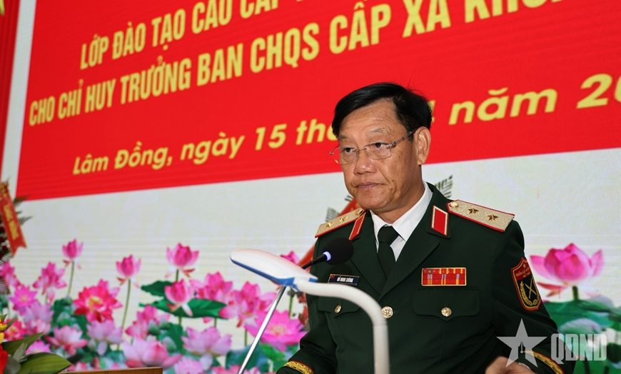 Học viện Lục quân: 181 chỉ huy trưởng Ban CHQS cấp xã đào tạo cao cấp lý luận chính trị