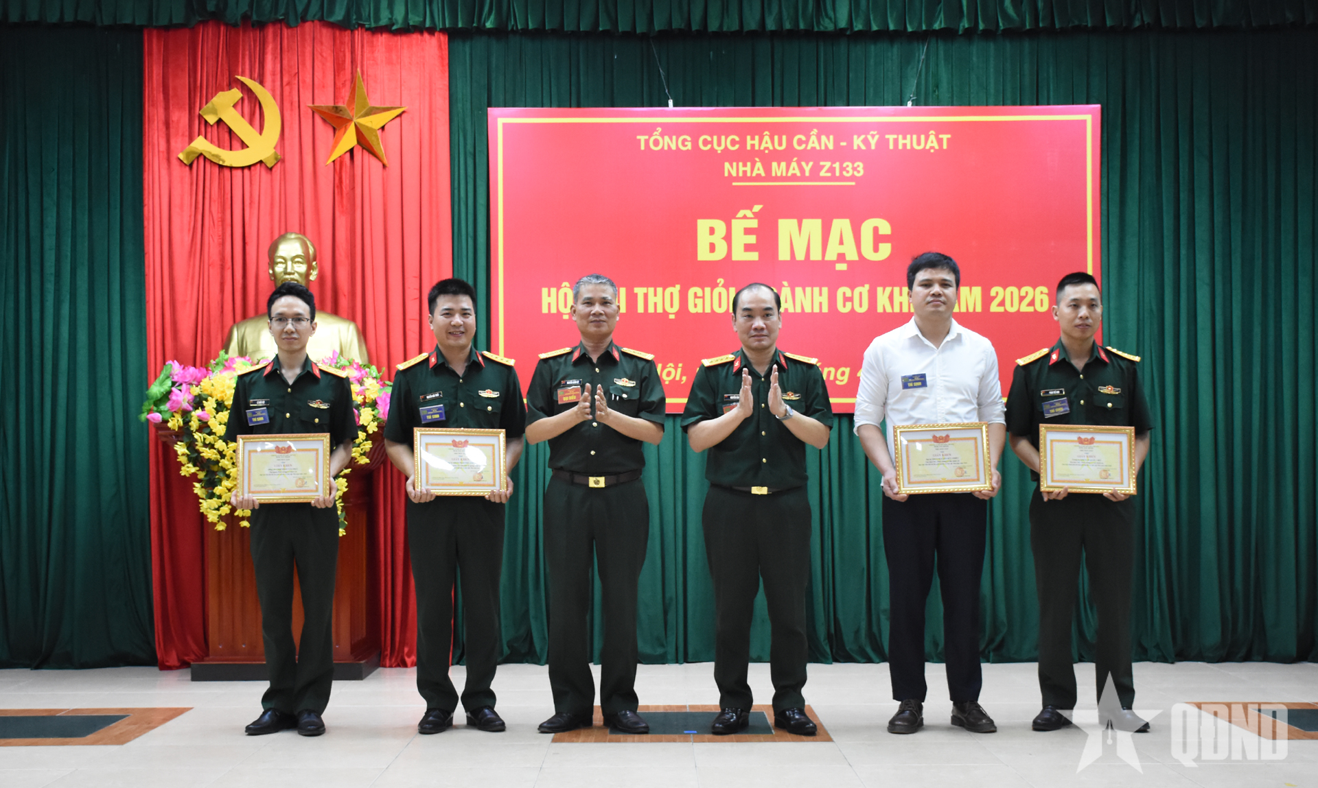 Nhà máy Z133 bế mạc Hội thi thợ giỏi ngành cơ khí năm 2026