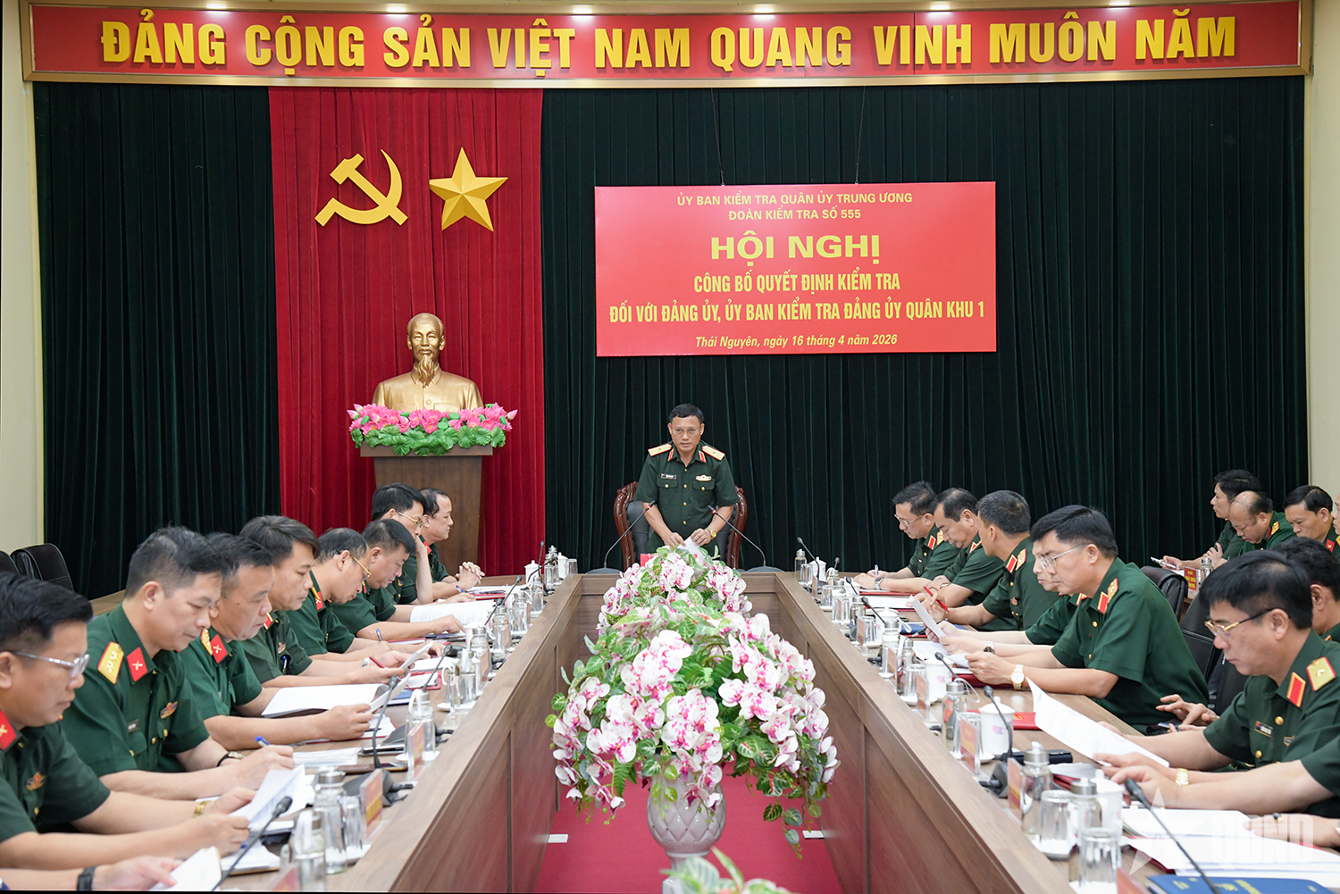 Ủy ban Kiểm tra Quân ủy Trung ương làm việc tại Quân khu 1