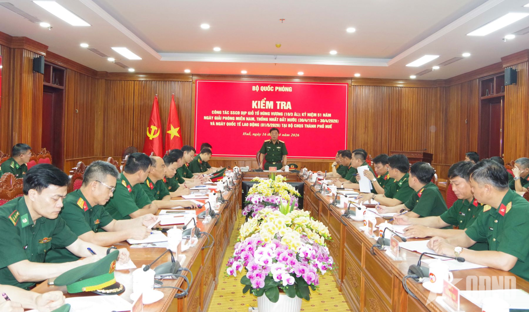 Bộ Quốc phòng kiểm tra công tác sẵn sàng chiến đấu tại Bộ CHQS TP Huế

