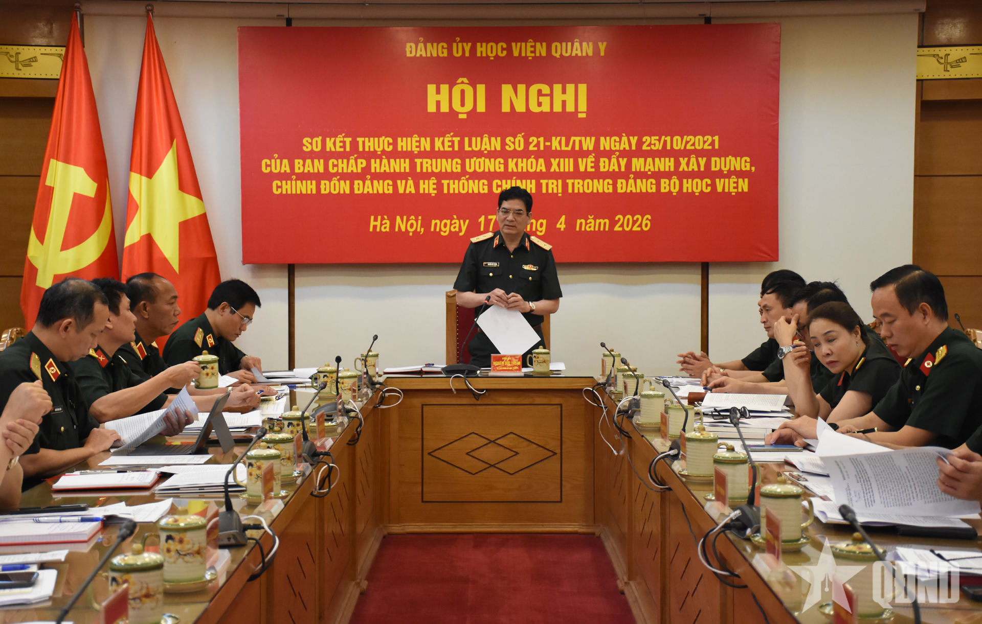 Đảng ủy Học viện Quân y sơ kết 5 năm thực hiện Kết luận số 21-KL/TW