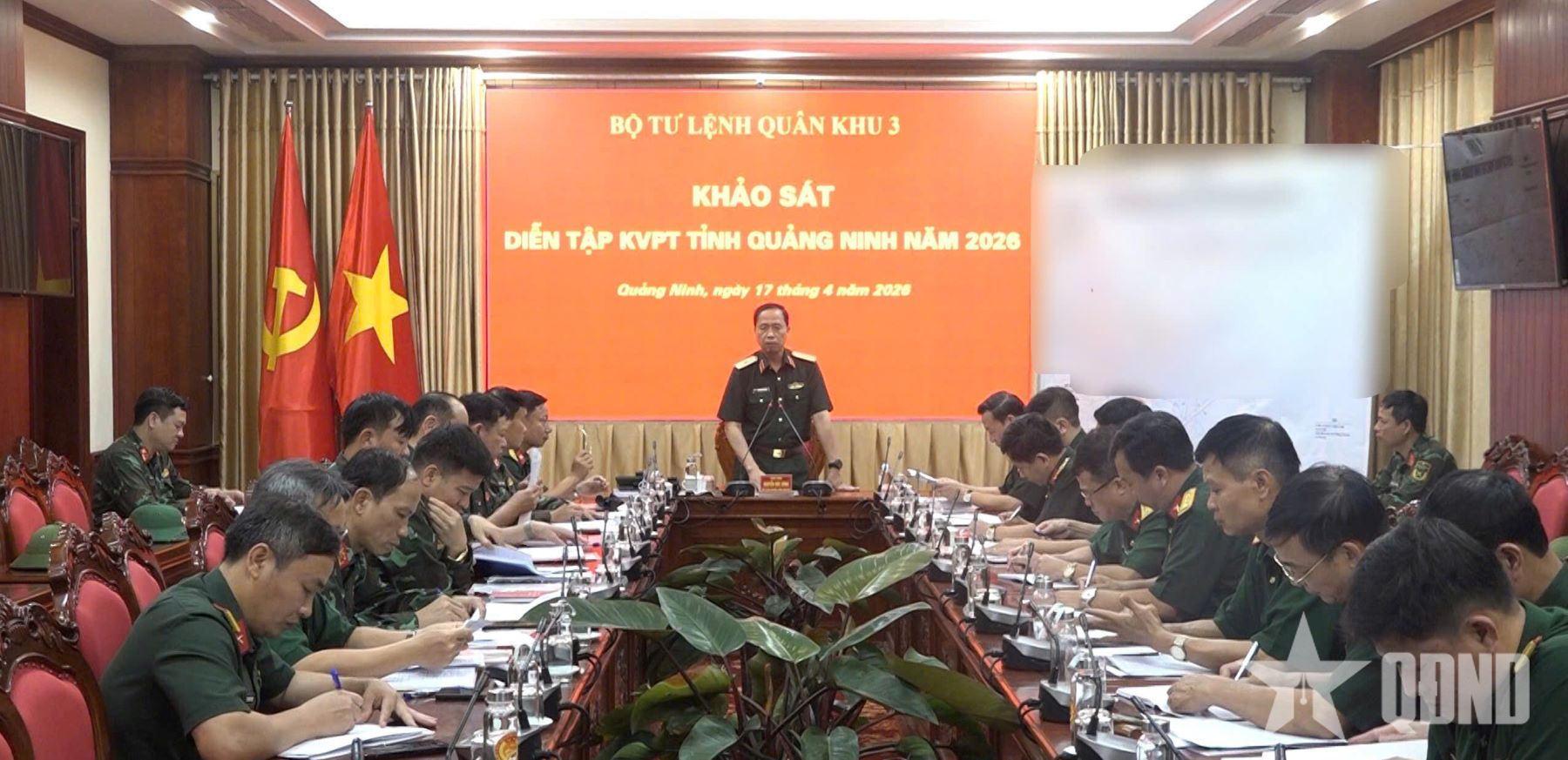 Quân khu 3 kiểm tra các địa điểm chuẩn bị diễn tập khu vực phòng thủ tỉnh Quảng Ninh năm 2026