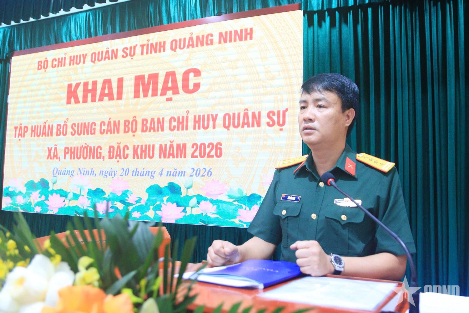 Bồi dưỡng toàn diện cán bộ Ban CHQS cấp xã năm 2026 ở Quảng Ninh
