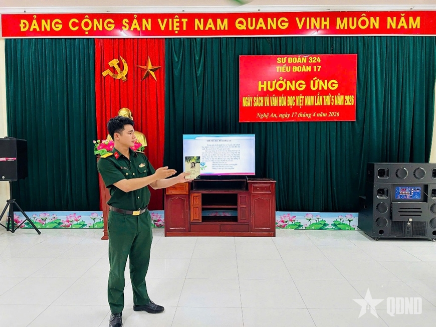 Sư đoàn 324 (Quân khu 4): Sôi nổi các hoạt động hưởng ứng Ngày sách và văn hóa đọc Việt Nam