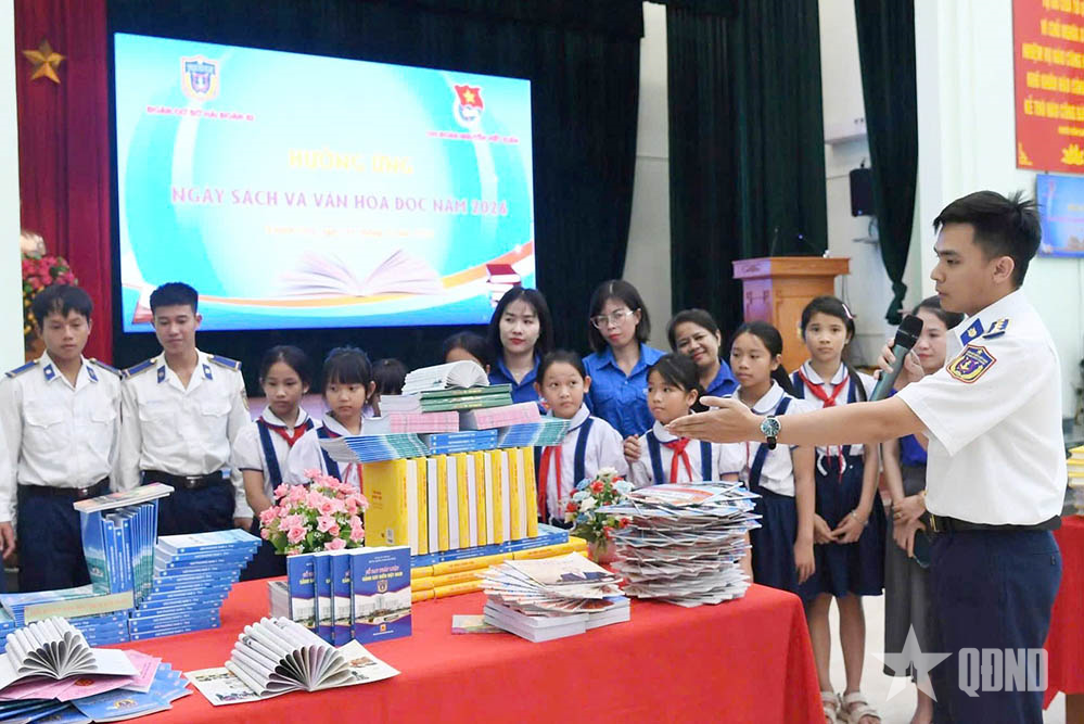 Vùng Cảnh sát biển 3 lan tỏa văn hóa đọc, nâng cao nhận thức cho cán bộ, chiến sĩ