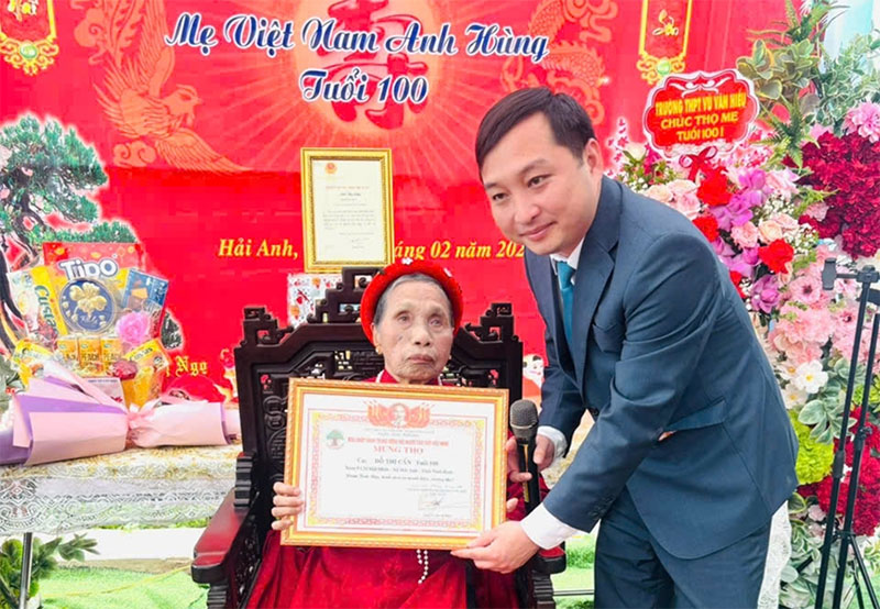 Xã Hải Anh tự hào có mẹ Cẩn 