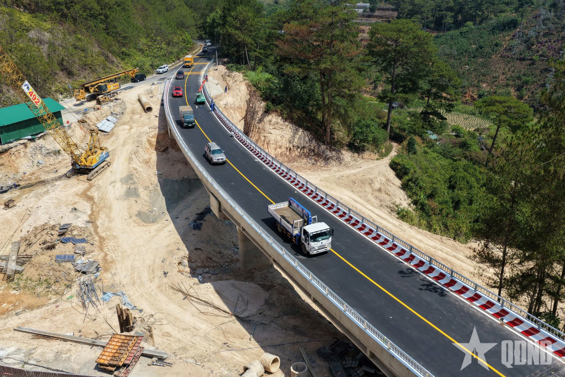 Cầu cạn trên đèo Mimosa Đà Lạt chính thức thông xe