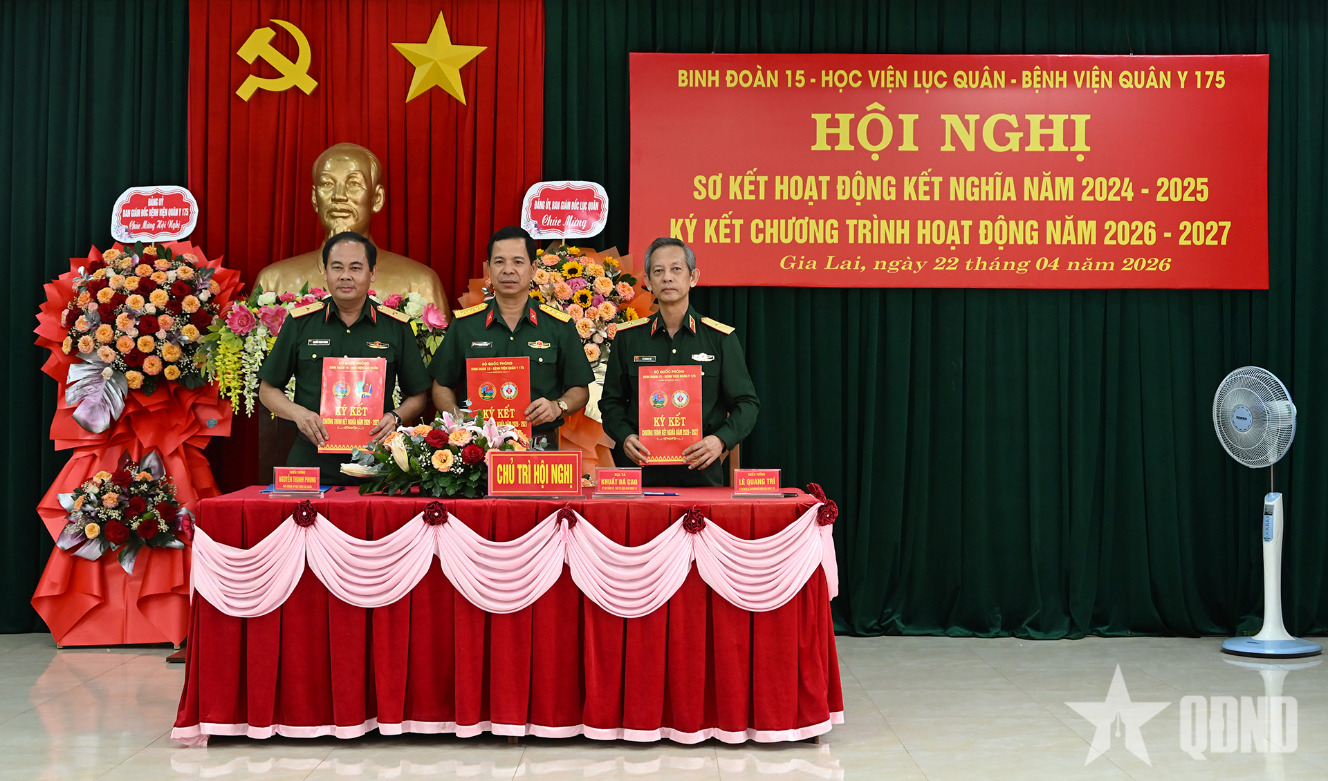 Binh đoàn 15, Học viện Lục quân, Bệnh viện Quân y 175: Ký kết chương trình hoạt động kết nghĩa năm 2026-2027