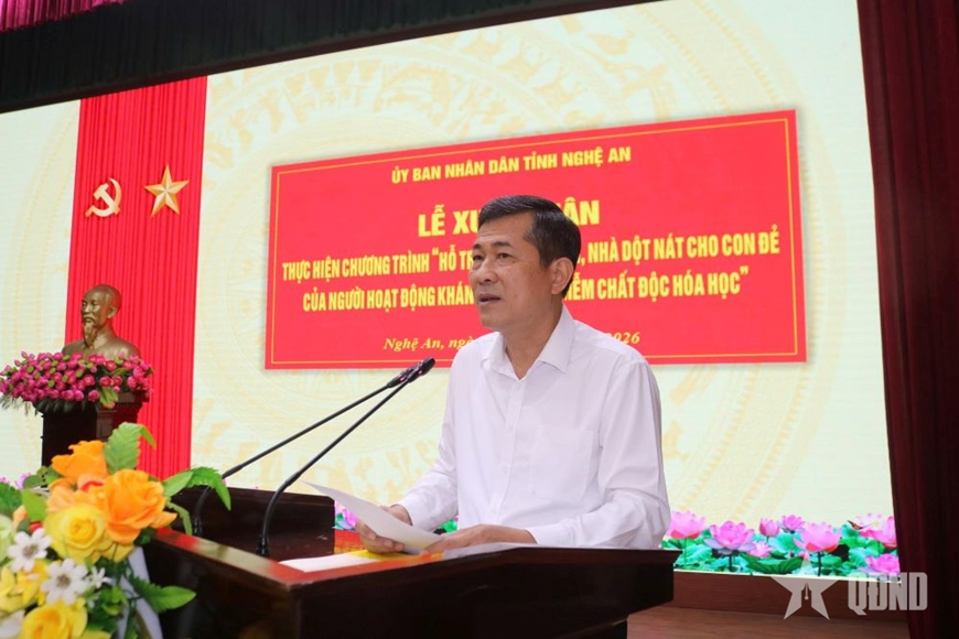 Nghệ An: Xuất quân xóa nhà tạm, nhà dột nát cho con đẻ của người hoạt động kháng chiến bị nhiễm chất độc hóa học