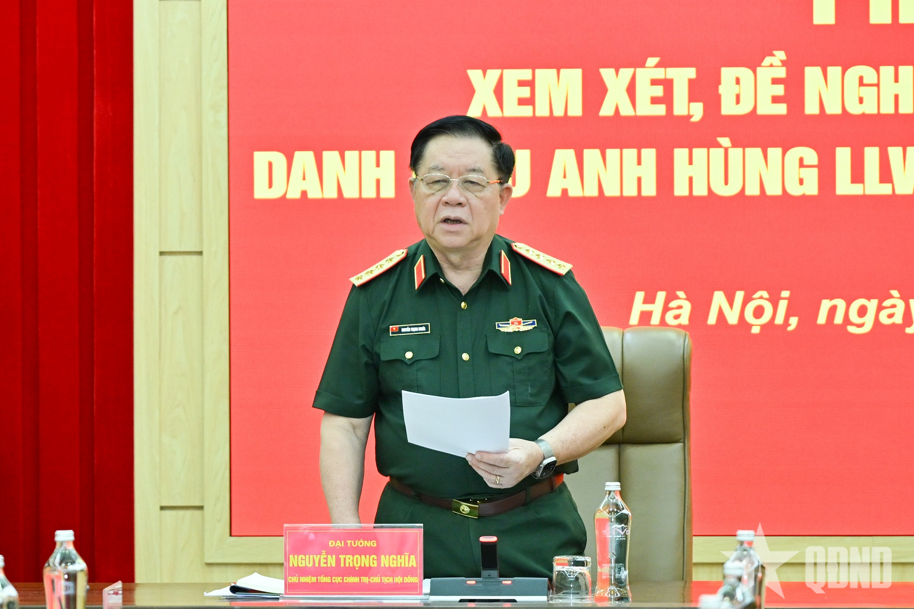Đại tướng Nguyễn Trọng Nghĩa chủ trì phiên họp Hội đồng Thi đua-Khen thưởng Bộ Quốc phòng