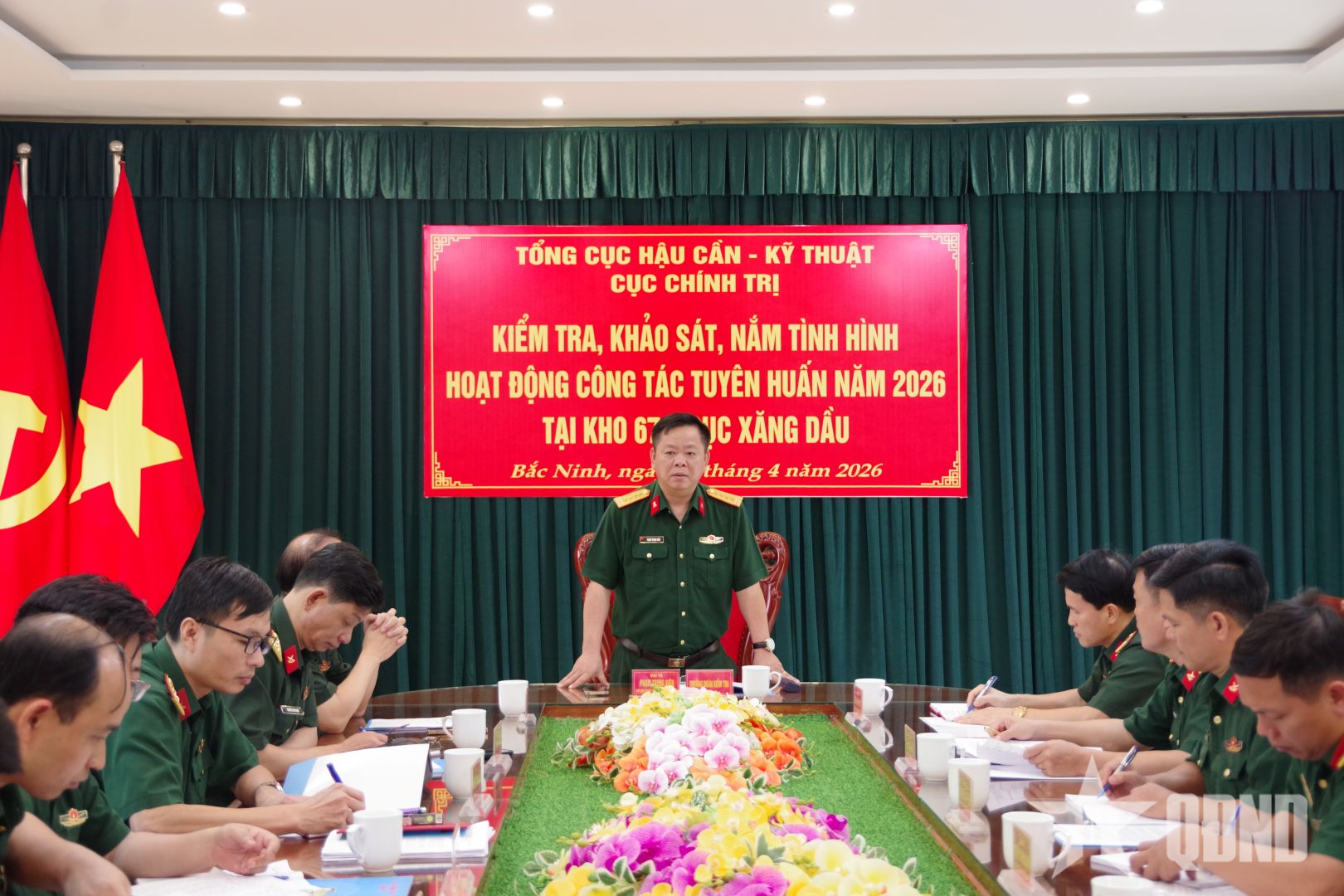 Kiểm tra, khảo sát công tác tuyên huấn năm 2026 tại Kho 671 (Cục Xăng dầu)