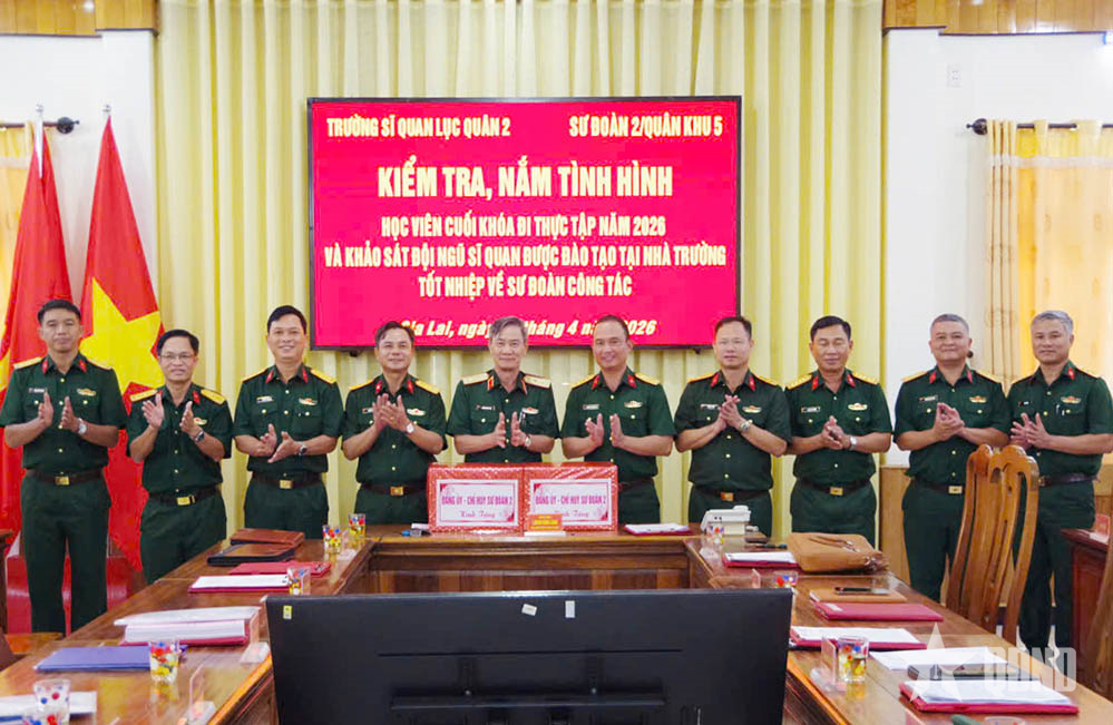 Trường Sĩ quan Lục quân 2 khảo sát thực tế, nâng cao chất lượng đào tạo