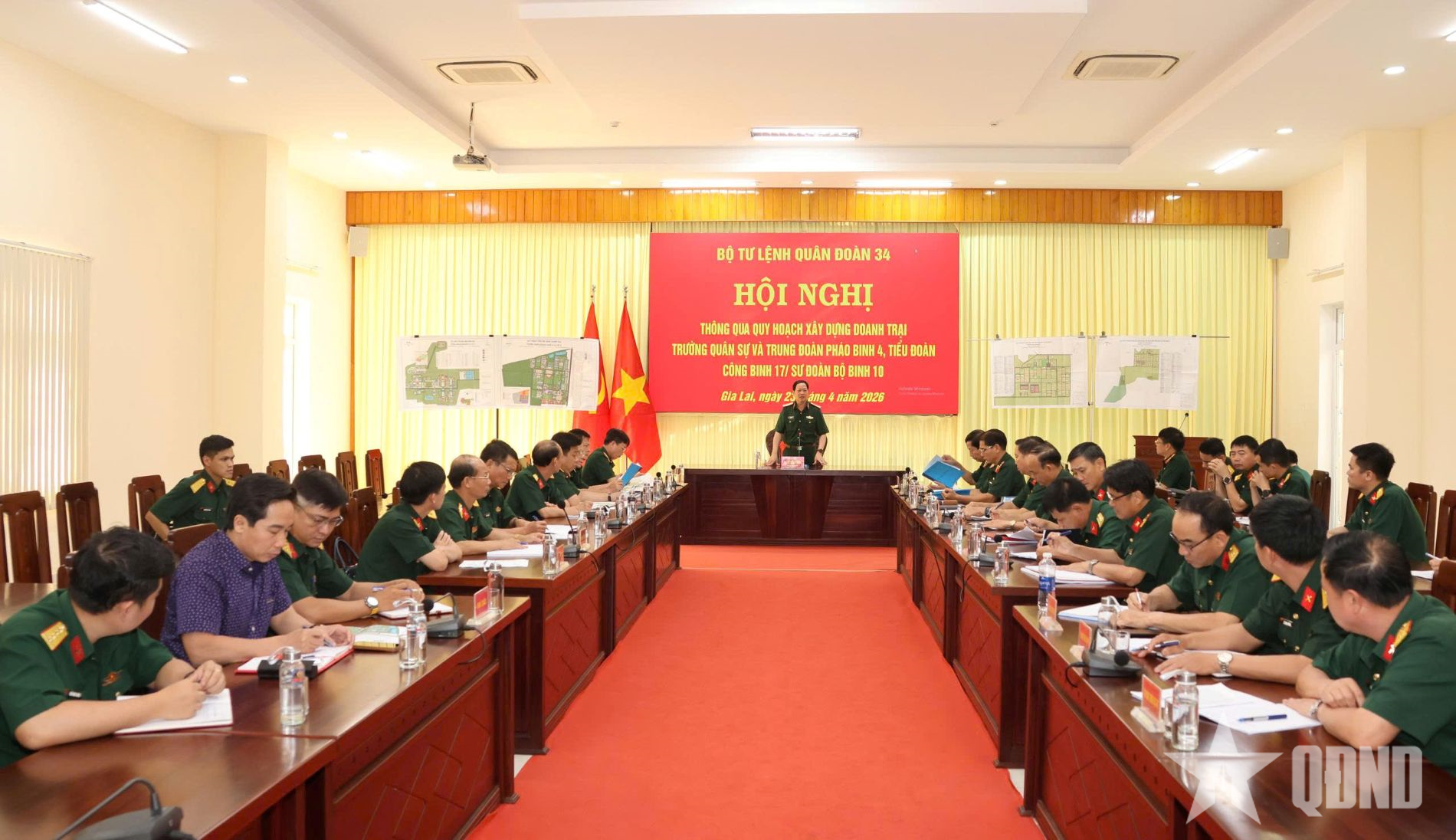 Quân đoàn 34 đẩy mạnh xây dựng chính quy doanh trại