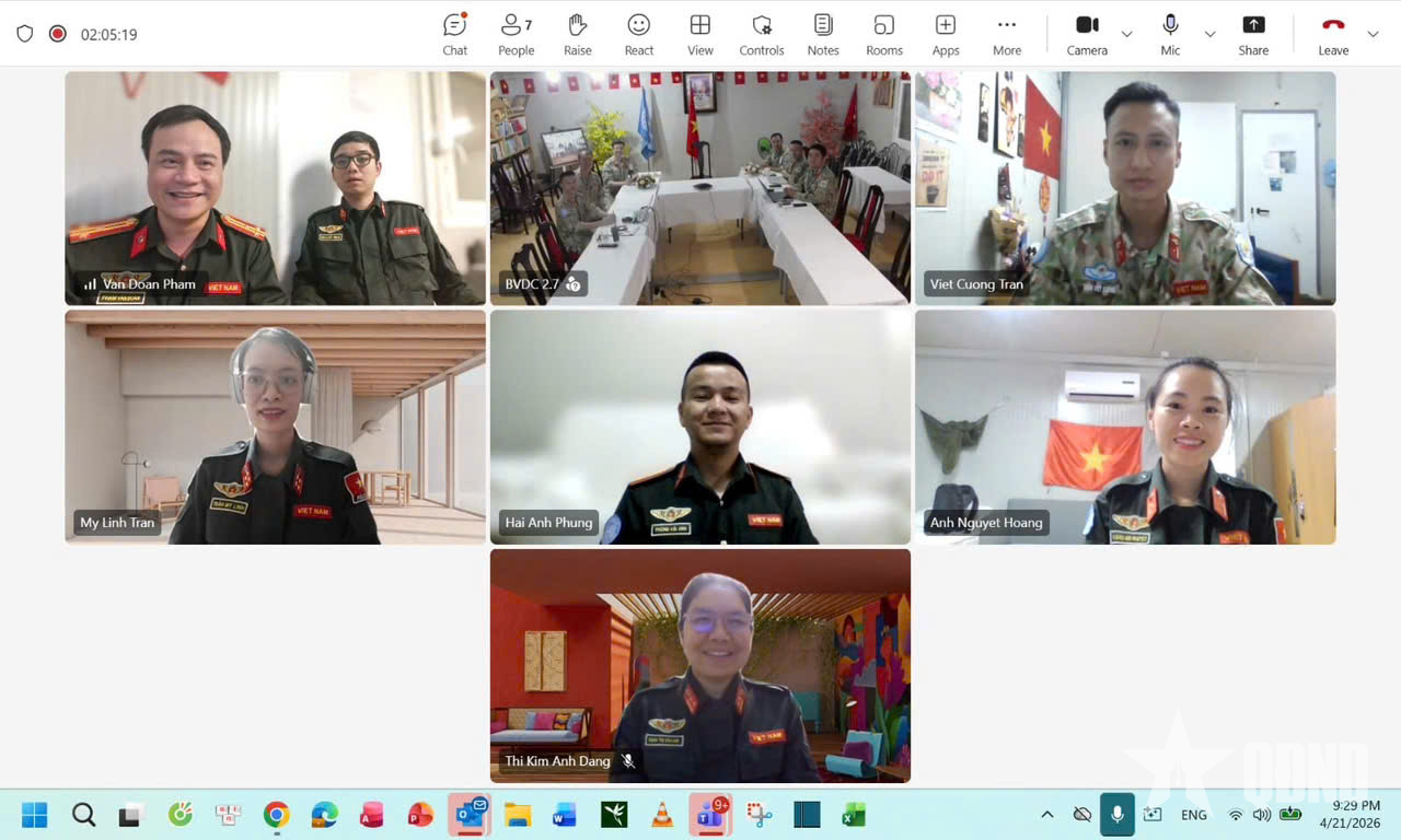 Tăng cường hiệp đồng giữa lực lượng Bộ Quốc phòng và Bộ Công an Việt Nam tại Nam ​Sudan