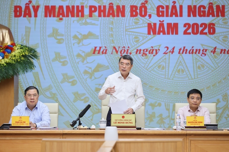 Thủ tướng L&ecirc; Minh Hưng: Lấy kết quả giải ng&acirc;n vốn đầu tư c&ocirc;ng đ&aacute;nh gi&aacute; mức độ ho&agrave;n th&agrave;nh nhiệm vụ của người đứng đầu