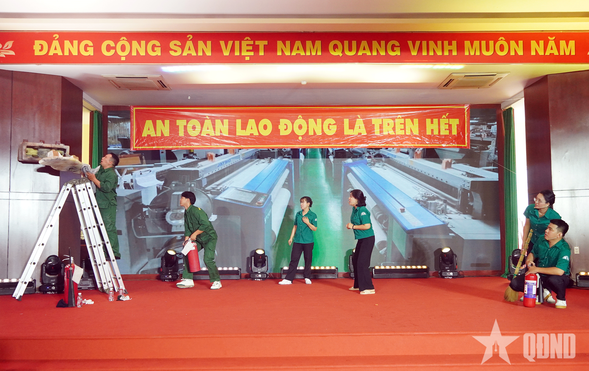 Tổng công ty 28 (Tổng cục Hậu cần - Kỹ thuật) thi an toàn vệ sinh viên giỏi