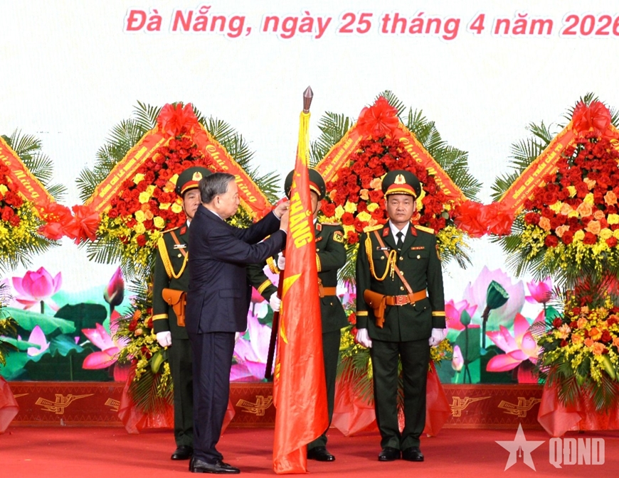 Tổng Bí thư, Chủ tịch nước Tô Lâm dự Lễ đón nhận danh hiệu Anh hùng Lực lượng vũ trang nhân dân của Quân khu 5