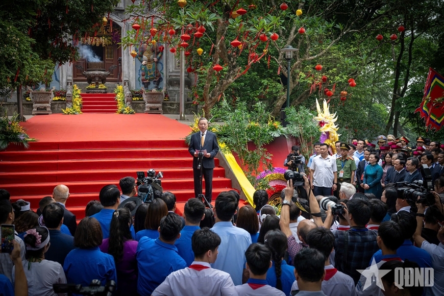 Tổng Bí thư, Chủ tịch nước Tô Lâm: Tiếp nối truyền thống dựng nước và giữ nước, xây dựng đất nước giàu mạnh, phồn vinh, văn minh, hạnh phúc