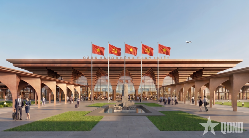 Thượng tướng Phạm Trường Sơn dự khởi c&ocirc;ng dự &aacute;n Cảng h&agrave;ng kh&ocirc;ng d&acirc;n dụng s&acirc;n bay Phan Thiết